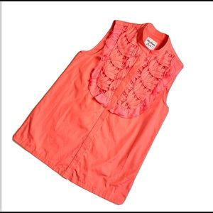 Max Mara Shine sleeveless ,lace bib blouse 4